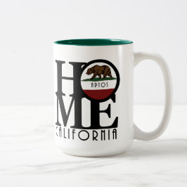 Caneca De Café Em Dois Tons HOME Aptos CA 15oz