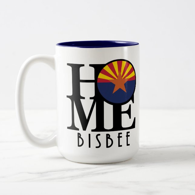 Caneca De Café Em Dois Tons HOME Bisbee 15oz (Esquerda)