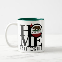 Caneca De Café Em Dois Tons HOME Bonny Doon California 11oz