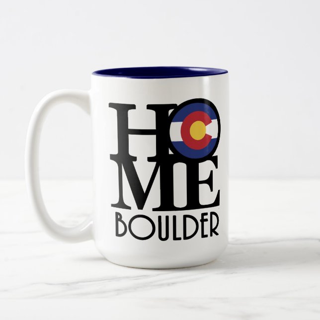 Caneca De Café Em Dois Tons HOME Boulder 15oz (Esquerda)
