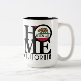 Caneca De Café Em Dois Tons HOME Boulder Creek California 15oz