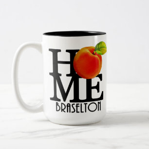 Caneca De Café Em Dois Tons HOME Braselton Georgia 15oz