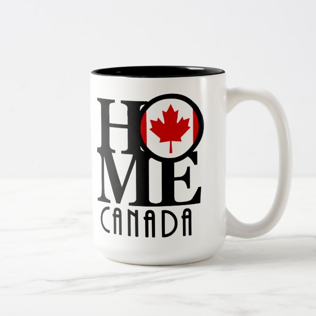 Caneca De Café Em Dois Tons HOME Canadá 425g (Direita)