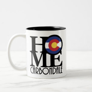Caneca De Café Em Dois Tons HOME Carbondale Colorado 11oz