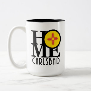 Caneca De Café Em Dois Tons HOME Carlsbad NM 15oz