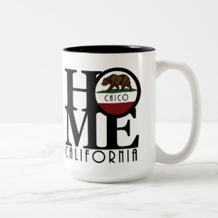 Caneca De Café Em Dois Tons HOME Chico California