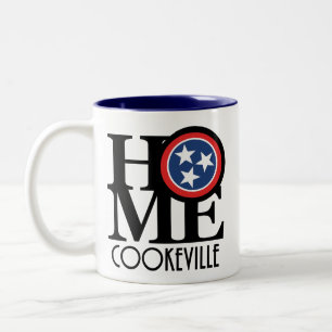 Caneca De Café Em Dois Tons HOME Cookeville Tennessee 11oz