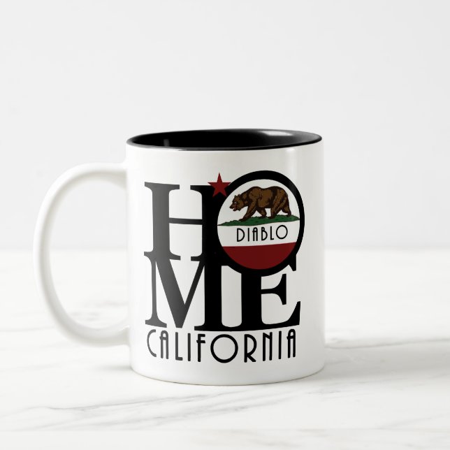 Caneca De Café Em Dois Tons HOME Diablo California 11oz (Esquerda)