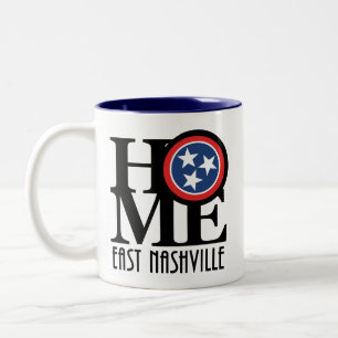 Caneca De Café Em Dois Tons HOME East Nashville 11oz