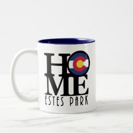 Caneca De Café Em Dois Tons HOME Estes Park Mug