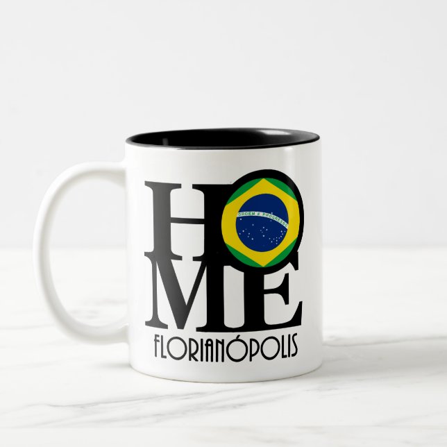 Caneca De Café Em Dois Tons HOME Florianópolis (Esquerda)