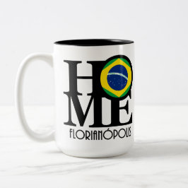 Caneca De Café Em Dois Tons HOME Florianópolis