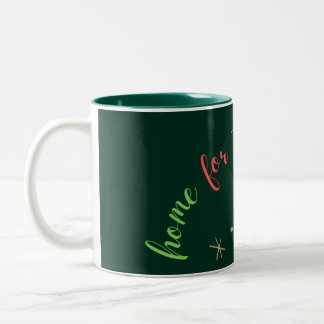 Caneca De Café Em Dois Tons "Home for the Holidays" Specialty Forest Mug