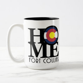 Caneca De Café Em Dois Tons HOME Fort Collins 15oz