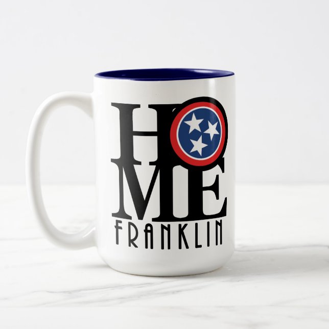 Caneca De Café Em Dois Tons HOME Franklin 15oz (Esquerda)