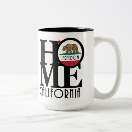 Caneca De Café Em Dois Tons HOME Freedom California 15oz