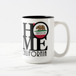 Caneca De Café Em Dois Tons HOME Freedom California 15oz