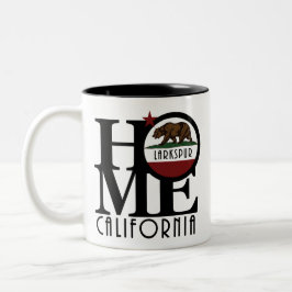 Caneca De Café Em Dois Tons HOME Larkspur California 11oz Cerâmica