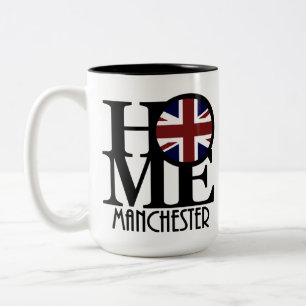 Caneca De Café Em Dois Tons HOME Manchester England 15oz
