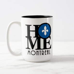 Caneca De Café Em Dois Tons Home Montreal Quebec 1`5oz