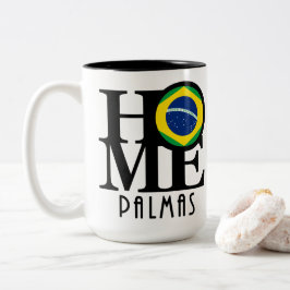 Caneca De Café Em Dois Tons HOME Palmas 15oz