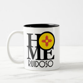 Caneca De Café Em Dois Tons HOME Ruidoso Novo México 11oz