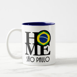 Caneca De Café Em Dois Tons HOME São Paulo 11oz