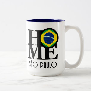 Caneca De Café Em Dois Tons HOME São Paulo 15oz