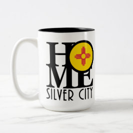 Caneca De Café Em Dois Tons HOME Silver City 15oz