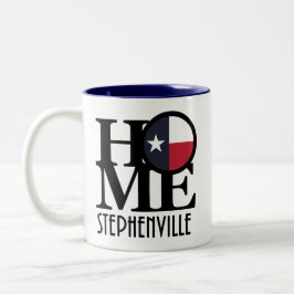 Caneca De Café Em Dois Tons HOME Stephenville Texas