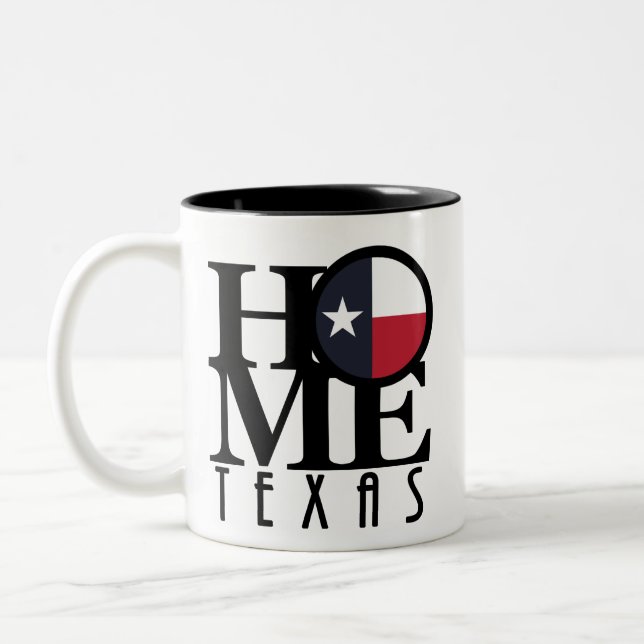 Caneca De Café Em Dois Tons Home Texas 11oz Coffee Mug (Esquerda)