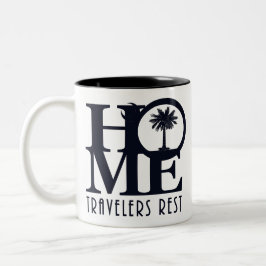 Caneca De Café Em Dois Tons HOME Travelers Rest 11oz