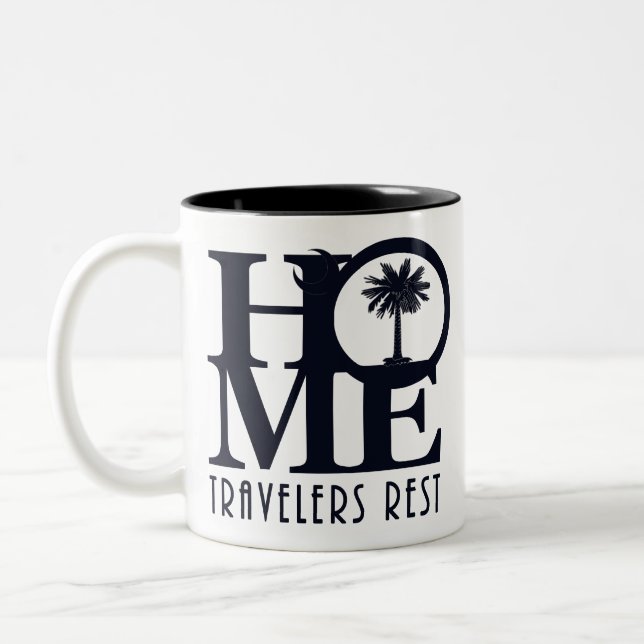 Caneca De Café Em Dois Tons HOME Travelers Rest 11oz (Esquerda)
