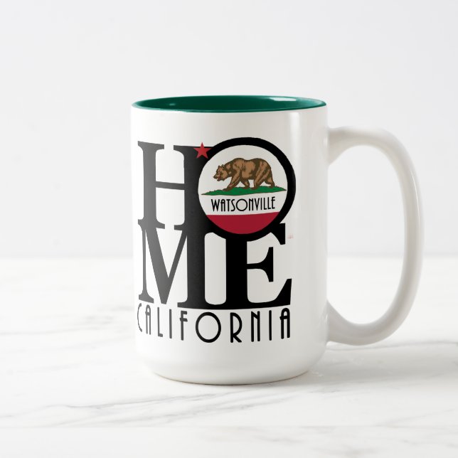 Caneca De Café Em Dois Tons HOME Watsonville 15oz (Direita)