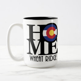 Caneca De Café Em Dois Tons HOME Wheat Ridge Colorado 15oz
