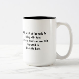 Caneca De Café Em Dois Tons Homem americano nativo