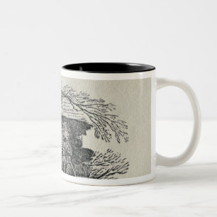 Caneca De Café Em Dois Tons Homem assentado