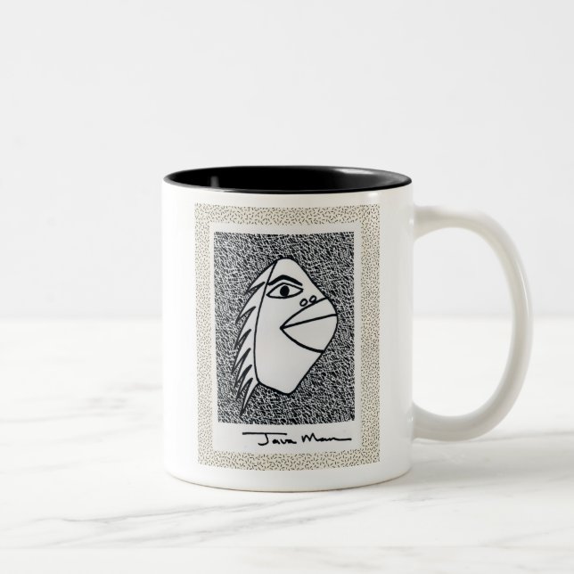 Caneca De Café Em Dois Tons Homem de Java (Direita)