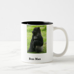 Caneca De Café Em Dois Tons Homem do chefe