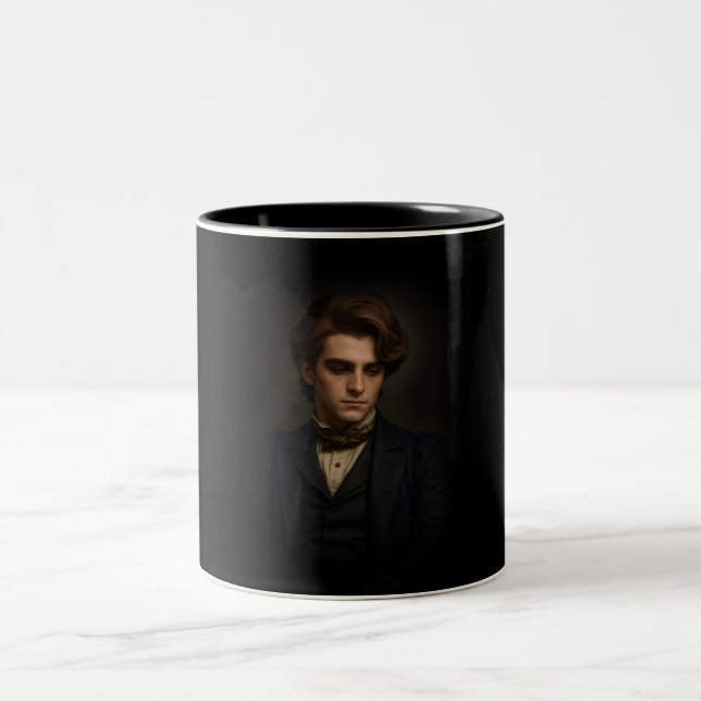 Caneca De Café Em Dois Tons Homem Vitoriano (Centro)