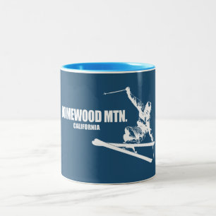 Caneca De Café Em Dois Tons Homewood Mountain Resort California Esquiador
