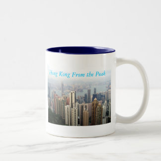 Caneca De Café Em Dois Tons Hong Kong do pico