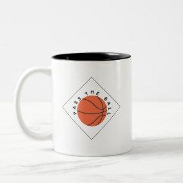 Caneca De Café Em Dois Tons Hoops Before Coffee- Mug for Basketball Lovers