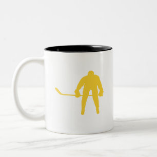 Caneca De Café Em Dois Tons Hóquei Amber Amarelo