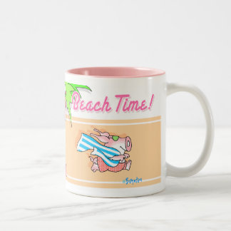Caneca De Café Em Dois Tons HORA DA PRAIA! Boynton