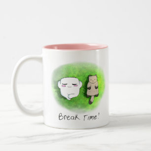 Caneca De Café Em Dois Tons Hora de Interromper!