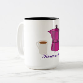 Caneca De Café Em Dois Tons Hora do café