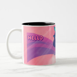 Caneca De Café Em Dois Tons Hora do café na caneca