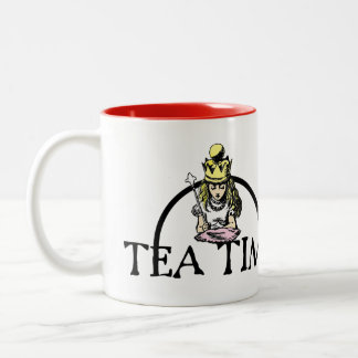 Caneca De Café Em Dois Tons Hora do chá