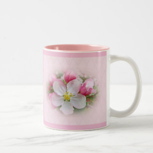 Caneca De Café Em Dois Tons Hora do Flor da Maçã